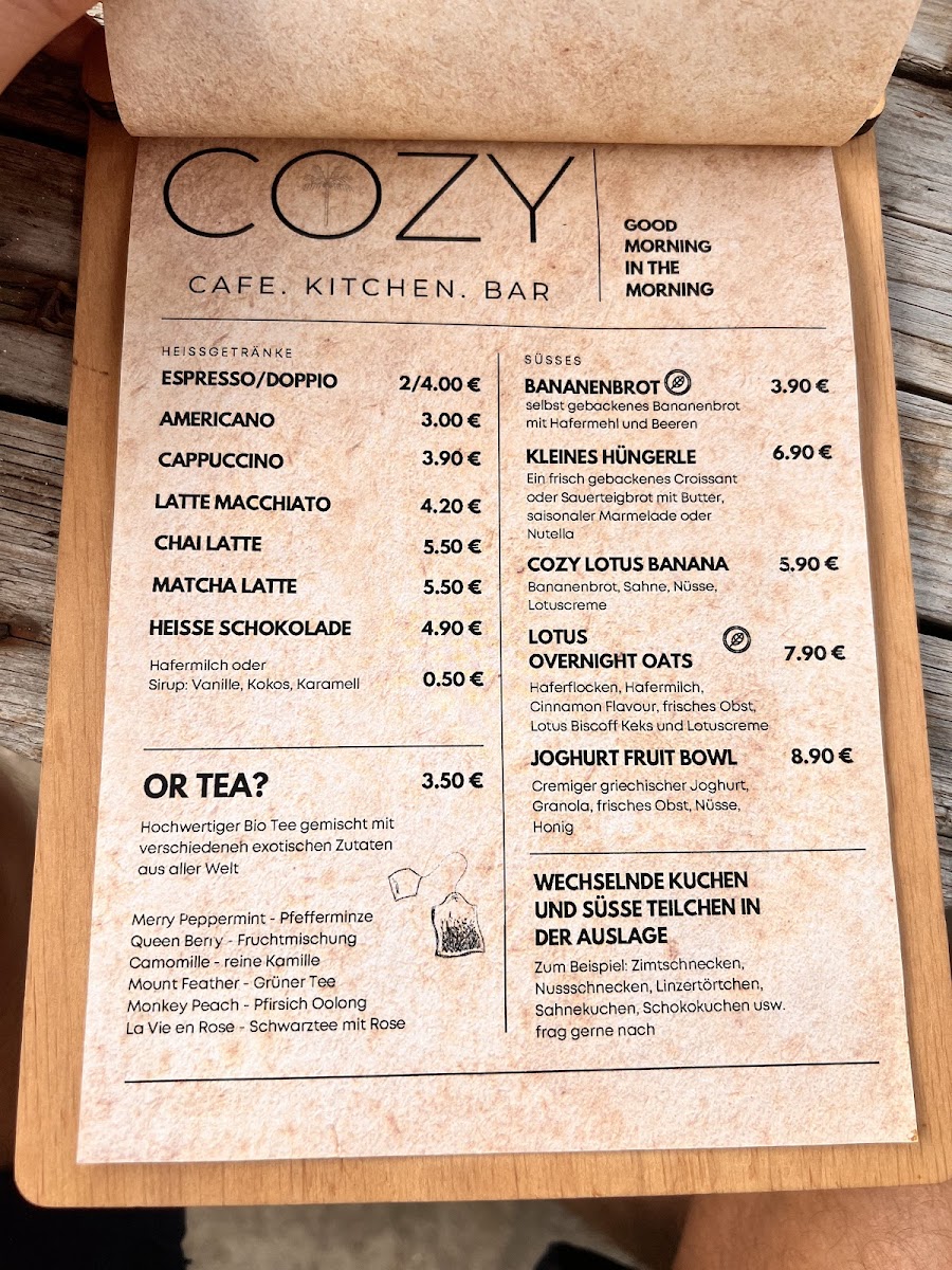 COZY Cafe Kitchen Bar Photo Menu 3
