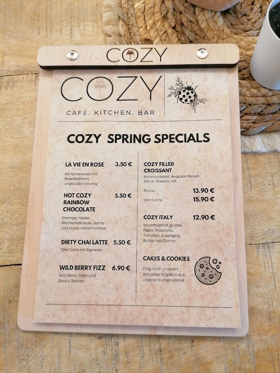 COZY Cafe Kitchen Bar Photo Menu 5