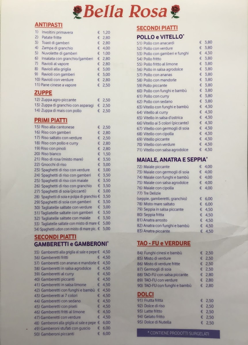 La Rosticceria Cinese Bella Rosa Ferrara Photo Menu 8
