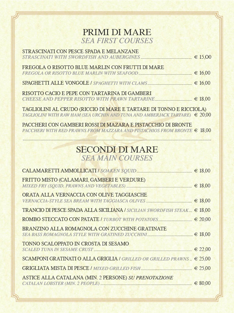 Ristorante Blue Marlin Photo Menu 4