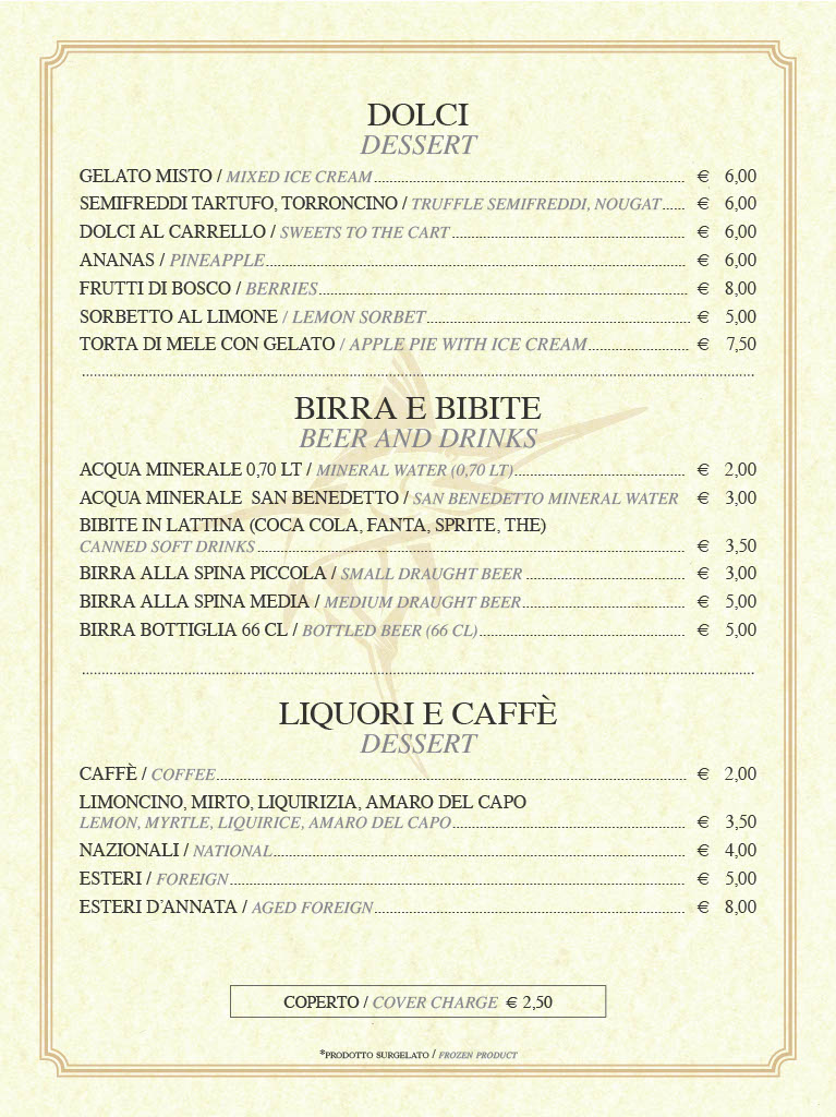 Ristorante Blue Marlin Photo Menu 6
