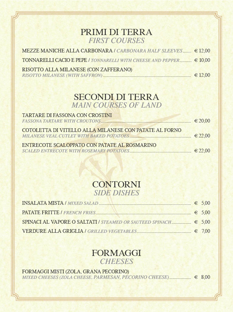 Ristorante Blue Marlin Photo Menu 8
