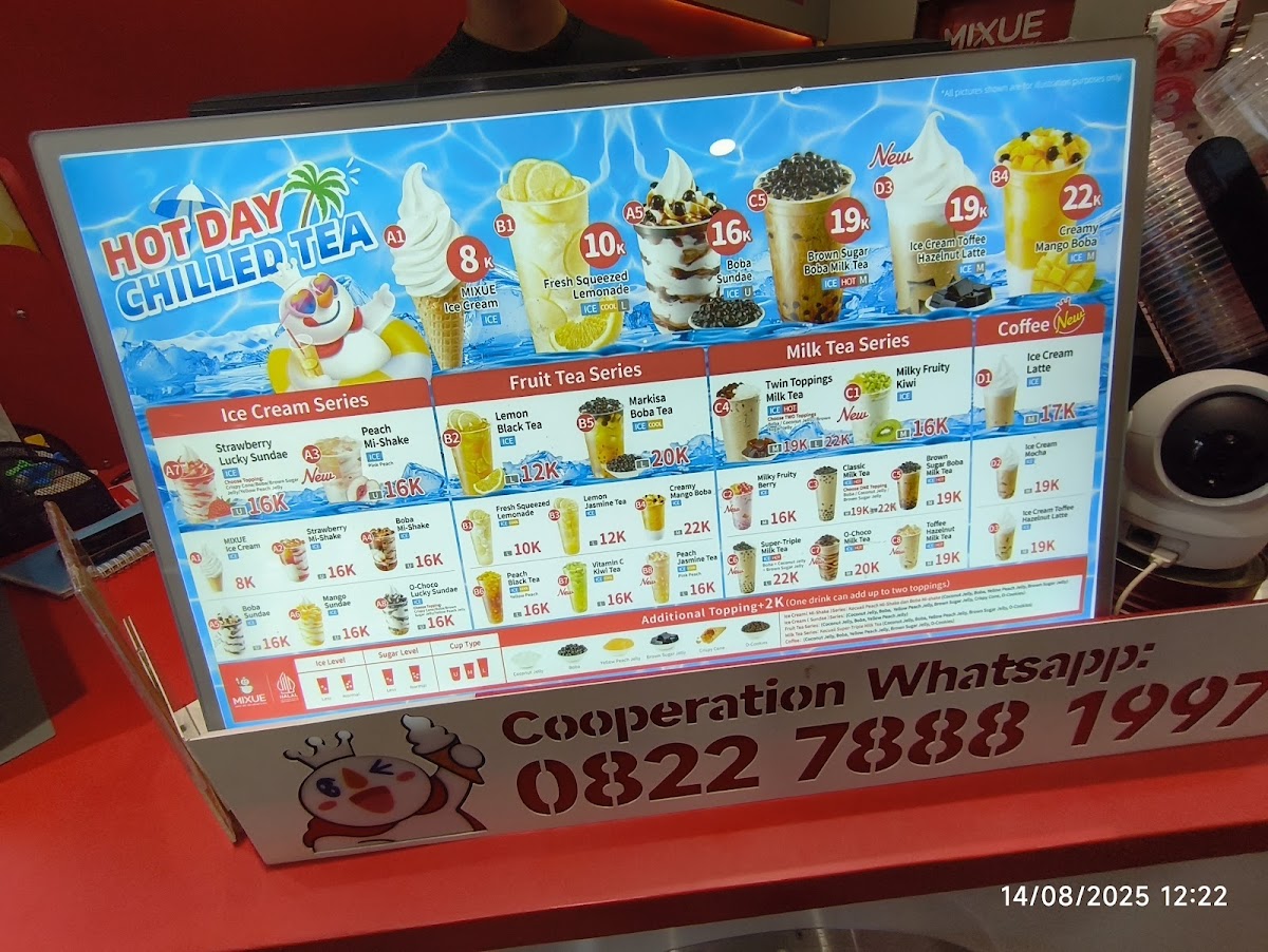MIXUE - Ice Cream & Tea Photo Menu 1