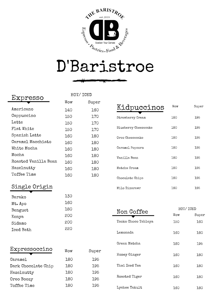 D’Baristroe Photo Menu 4