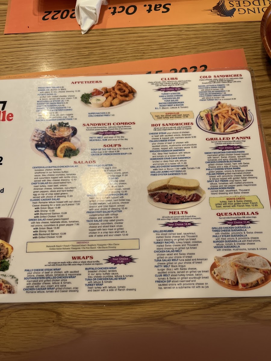 Centerville Diner 1 Photo Menu 4