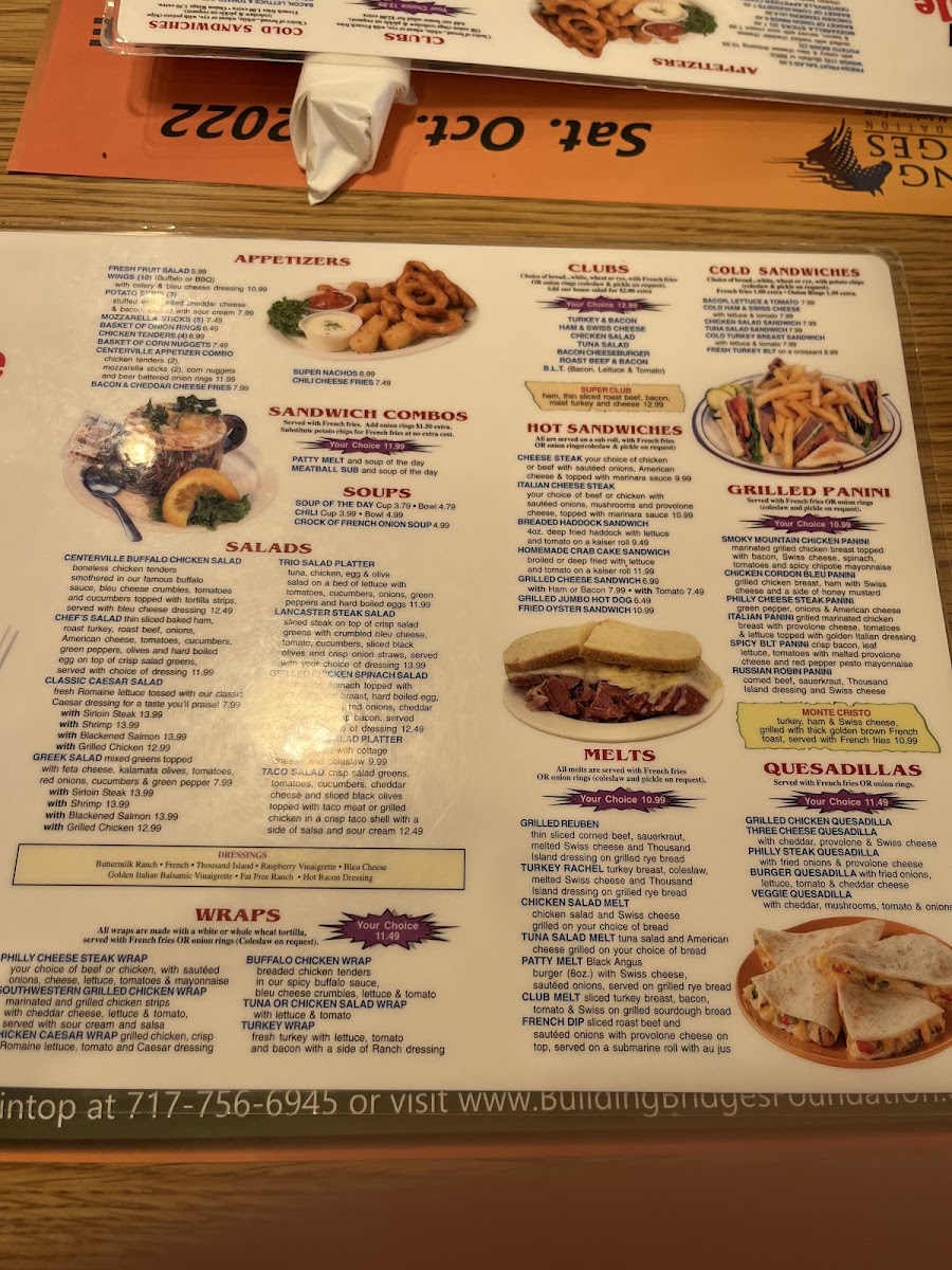 Centerville Diner 1 Photo Menu 5