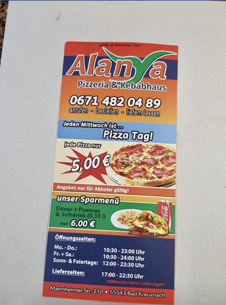 Alanya Pizzeria & Kebabhaus Photo Menu 8