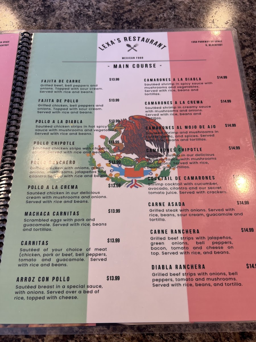 Lexa´s Restaurant Photo Menu 10