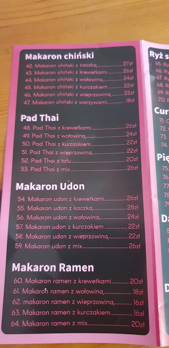 ATA Restauracja Azjatycka Photo Menu 10