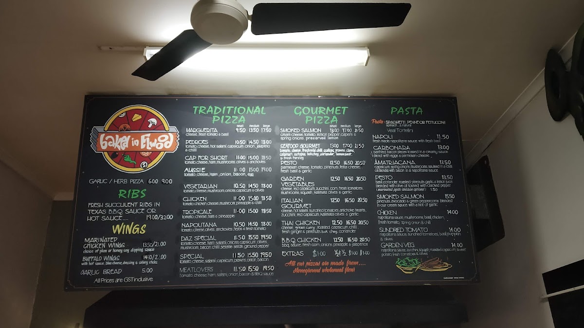 Baked In Elwood Pizza & Pasta Photo Menu 1