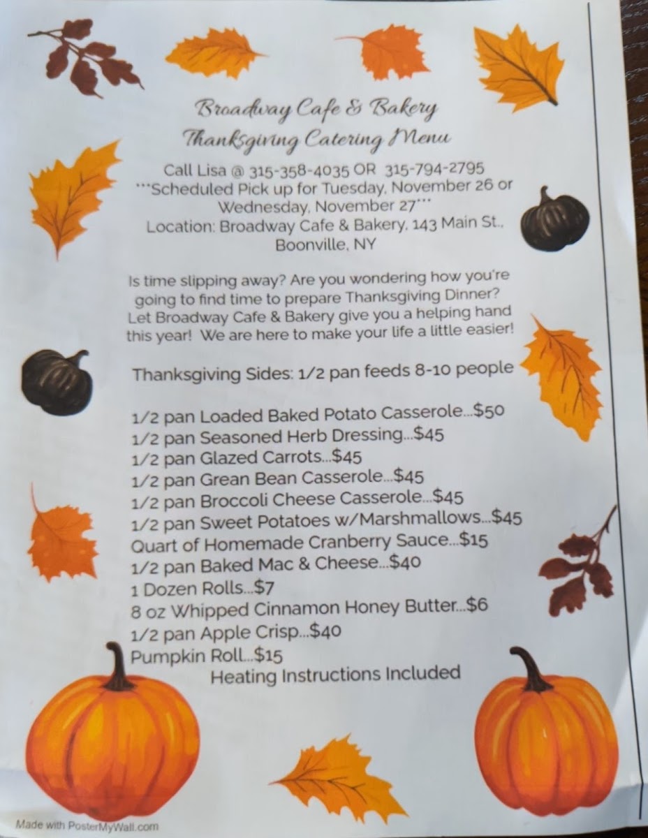 Broadway Cafe & Bakery Photo Menu 3