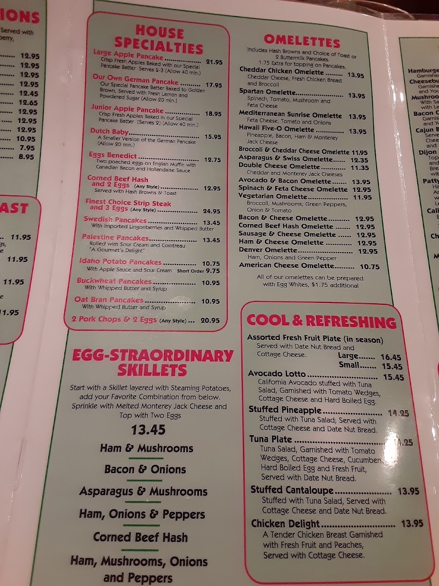Golden Griddle Pancake House Photo Menu 4