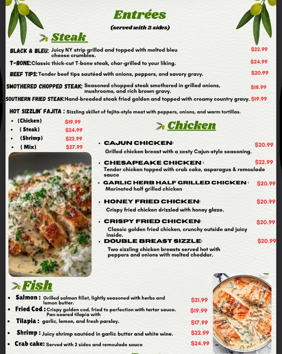 Olive Tree Diner & Grille Photo Menu 1