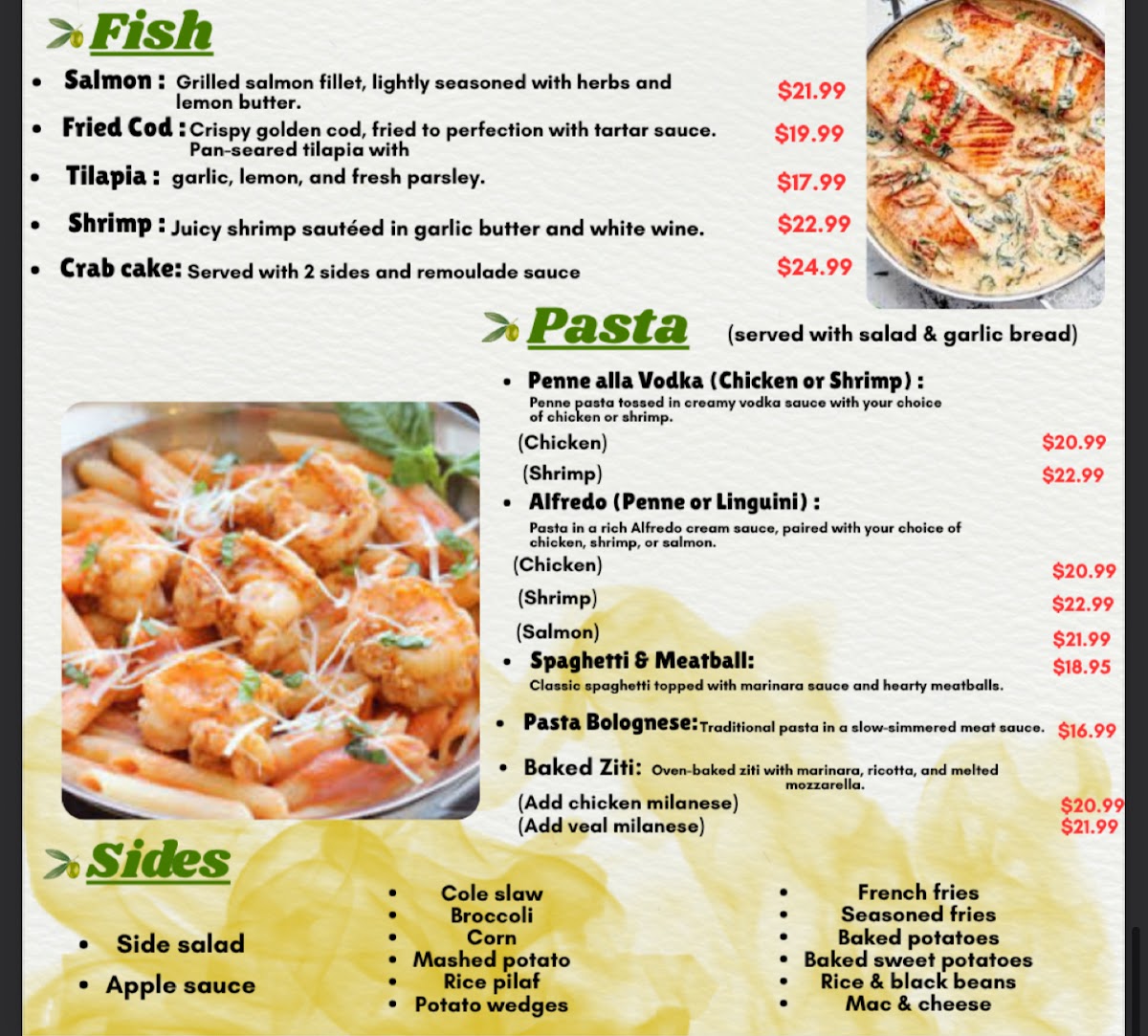 Olive Tree Diner & Grille Photo Menu 6