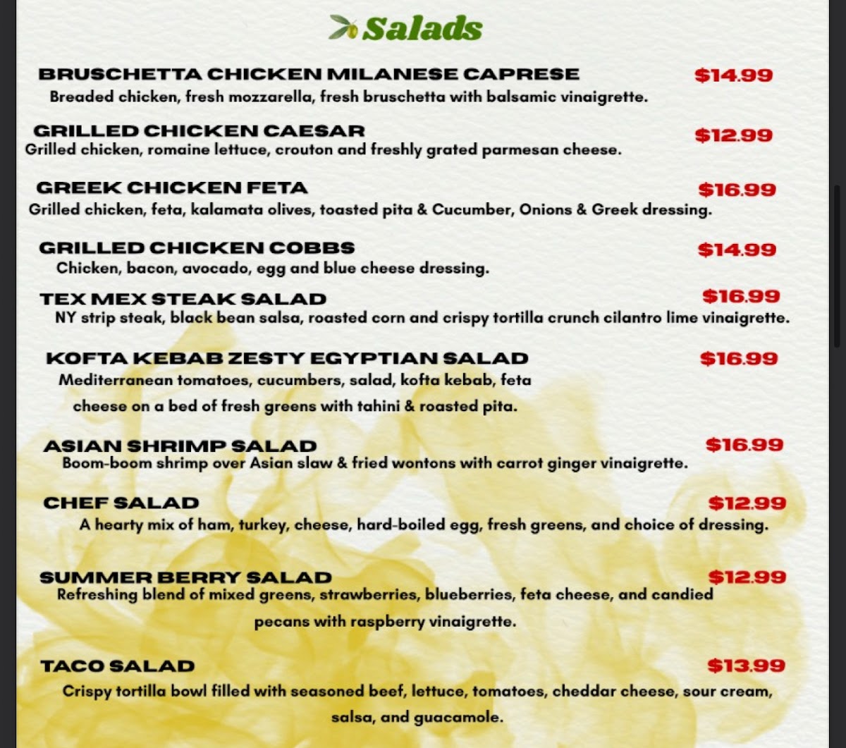 Olive Tree Diner & Grille Photo Menu 7