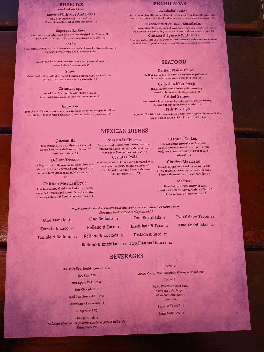 Traveler's Cove Photo Menu 7