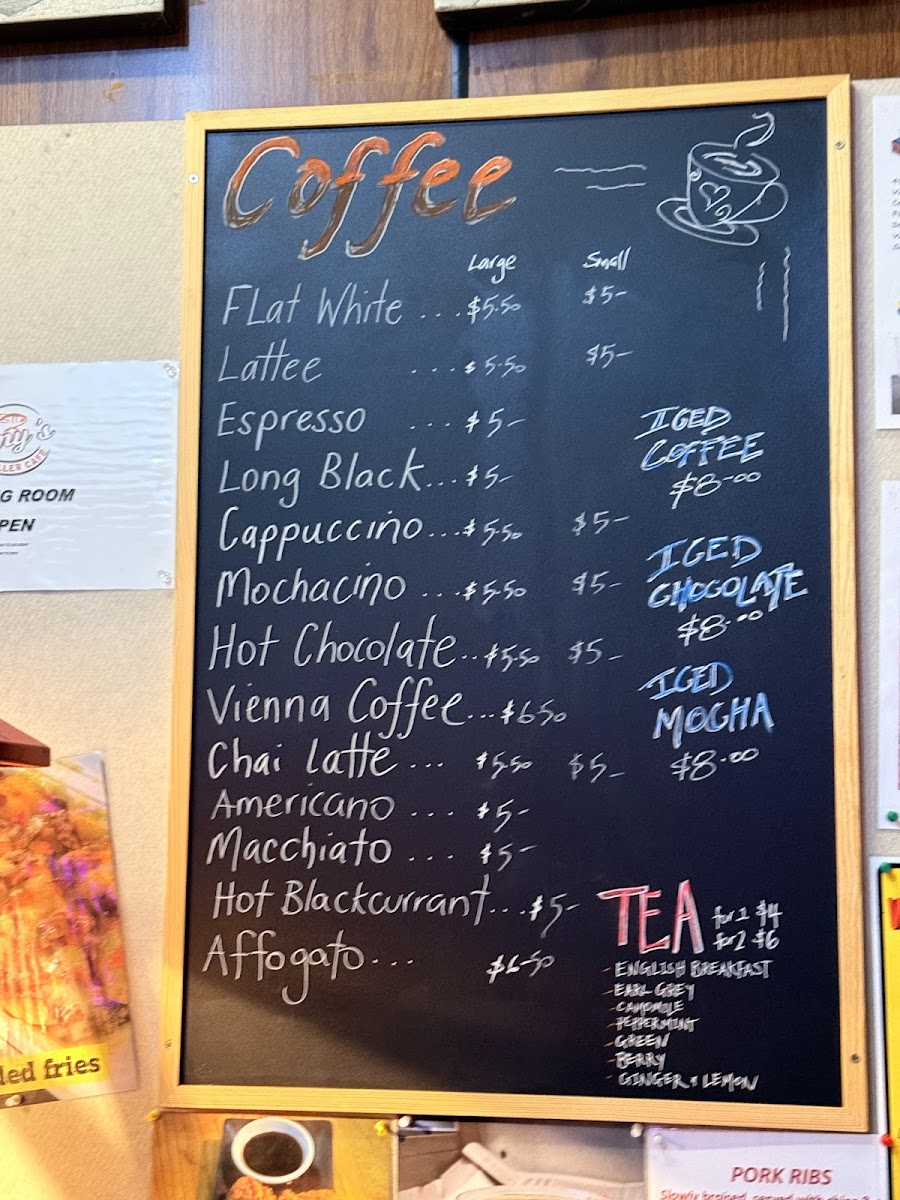 Tony’s Buller Cafe Chinese takeaway Photo Menu 7