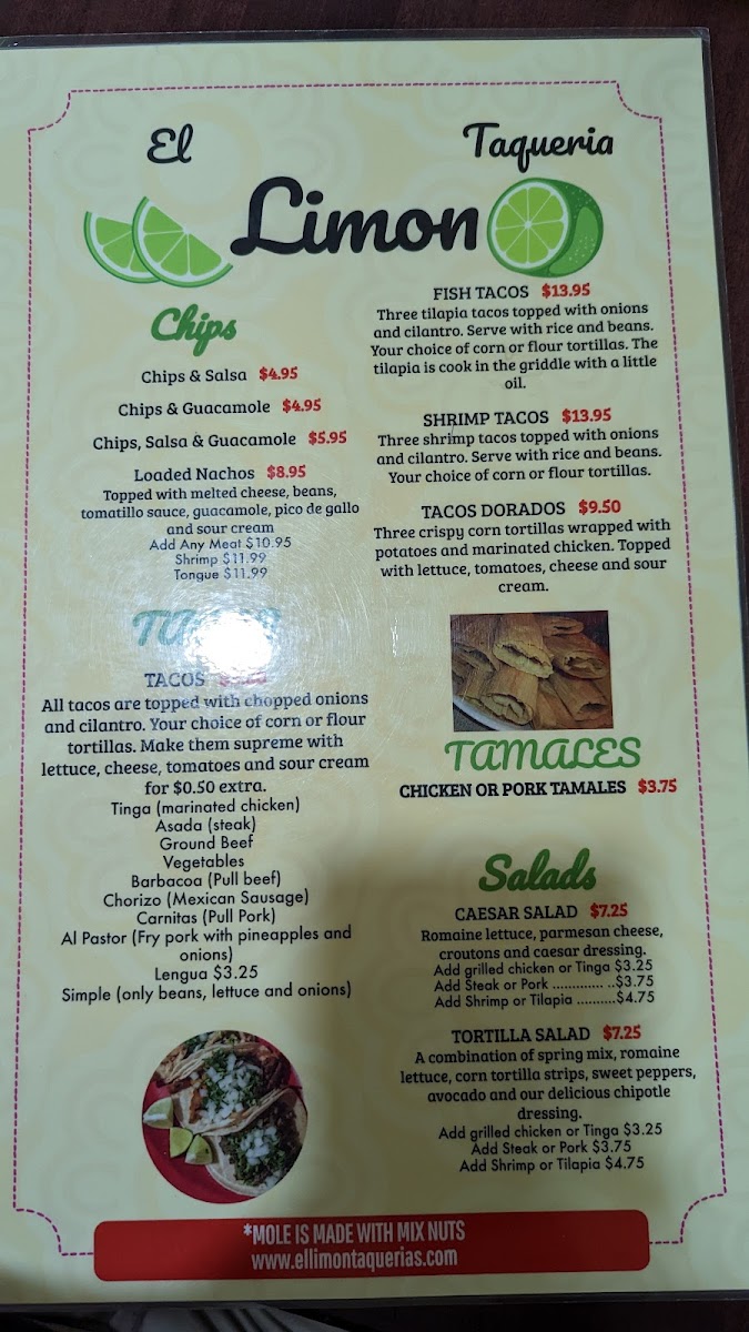 El Limon Ambler Photo Menu 10