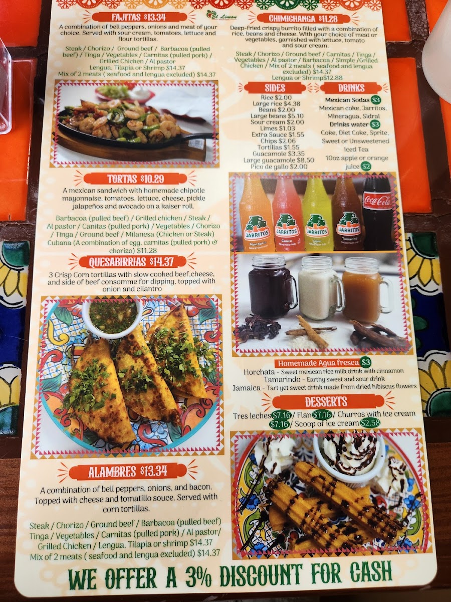 El Limon Ambler Photo Menu 2