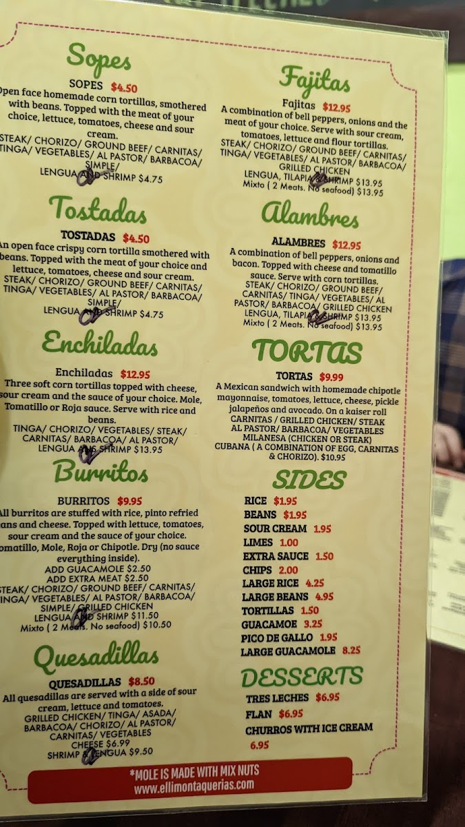 El Limon Ambler Photo Menu 5