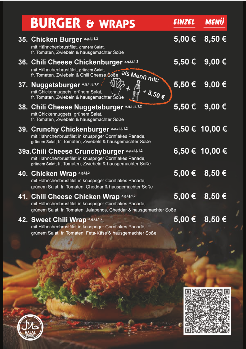 Kalos Chicken & More Photo Menu 2