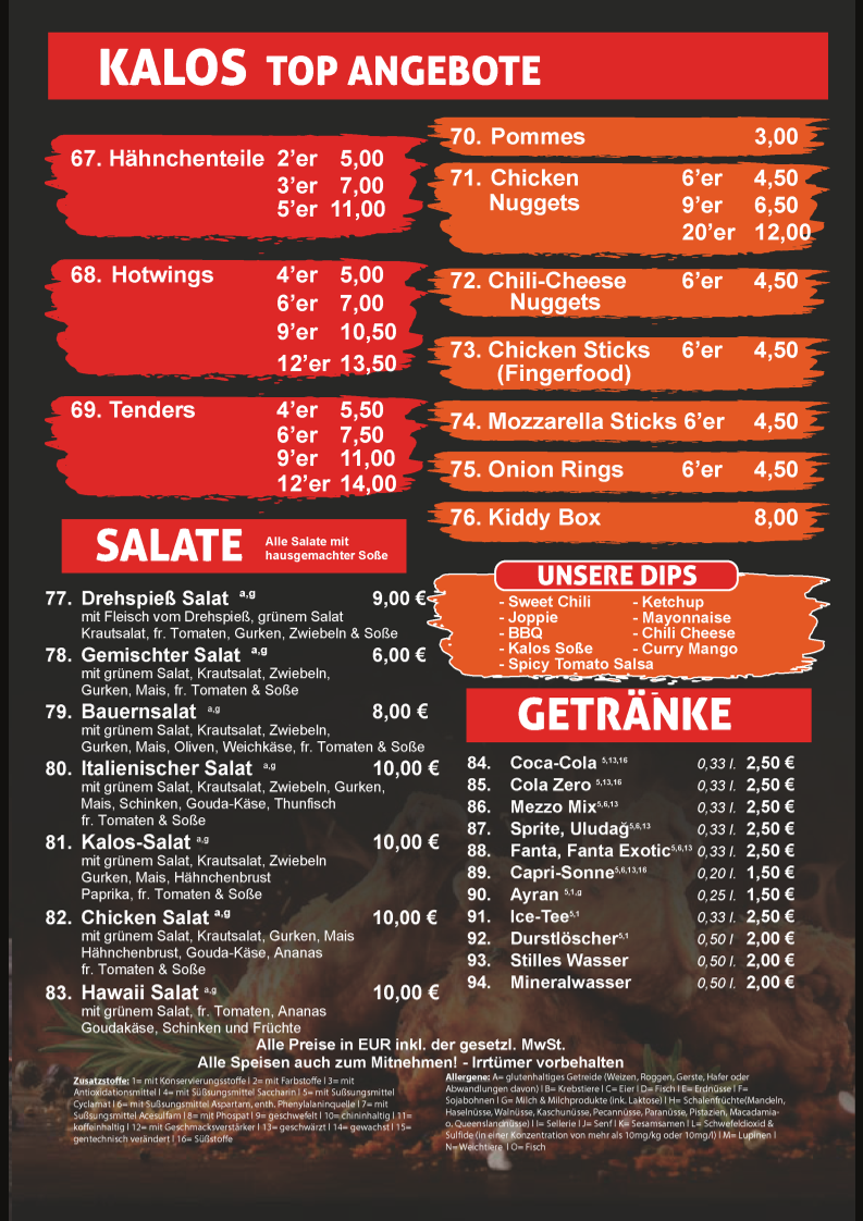 Kalos Chicken & More Photo Menu 5