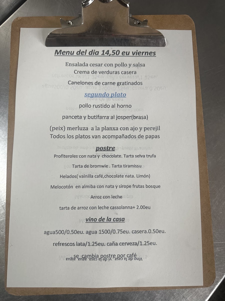 Restaurant Societat d'Avinyonet de Puigventós Photo Menu 1