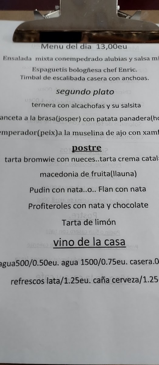 Restaurant Societat d'Avinyonet de Puigventós Photo Menu 2