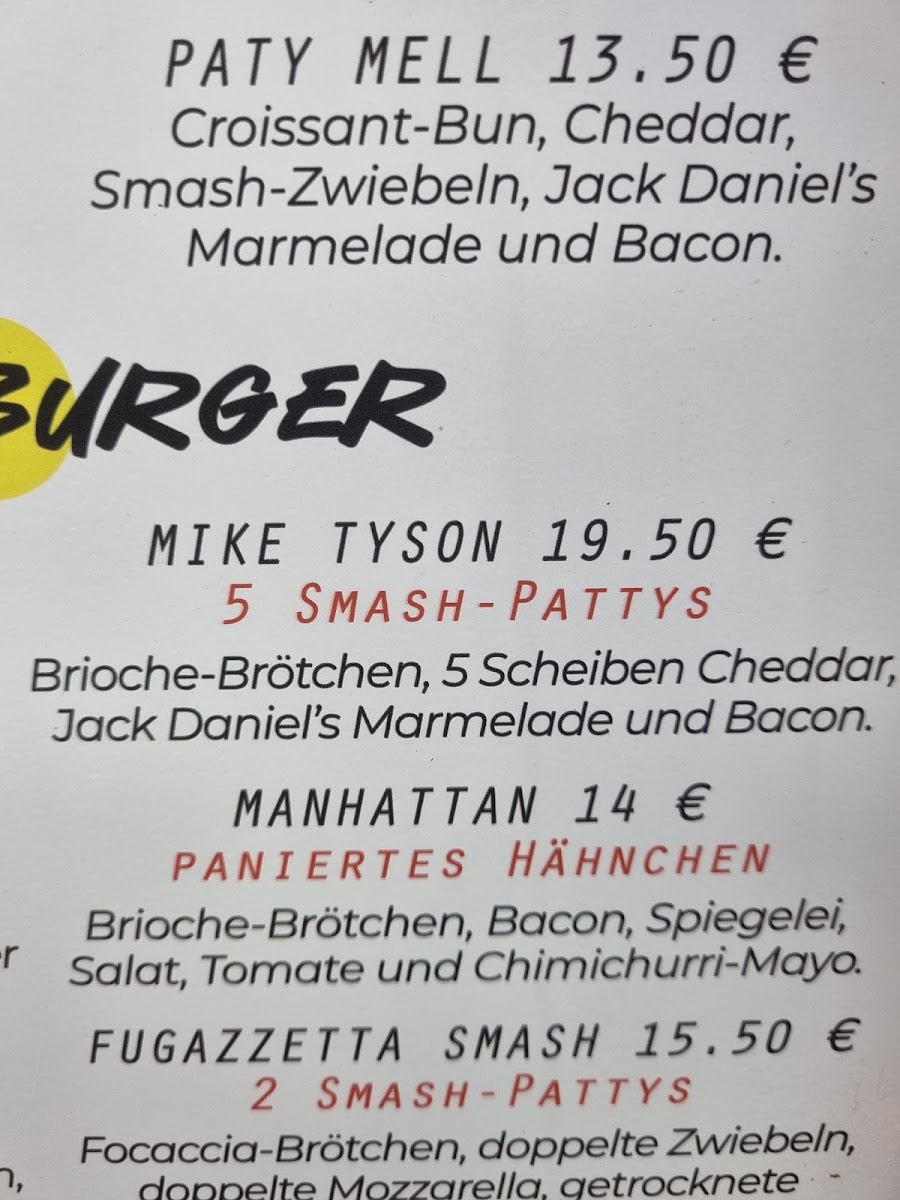 Bronx Burger Factory Photo Menu 3