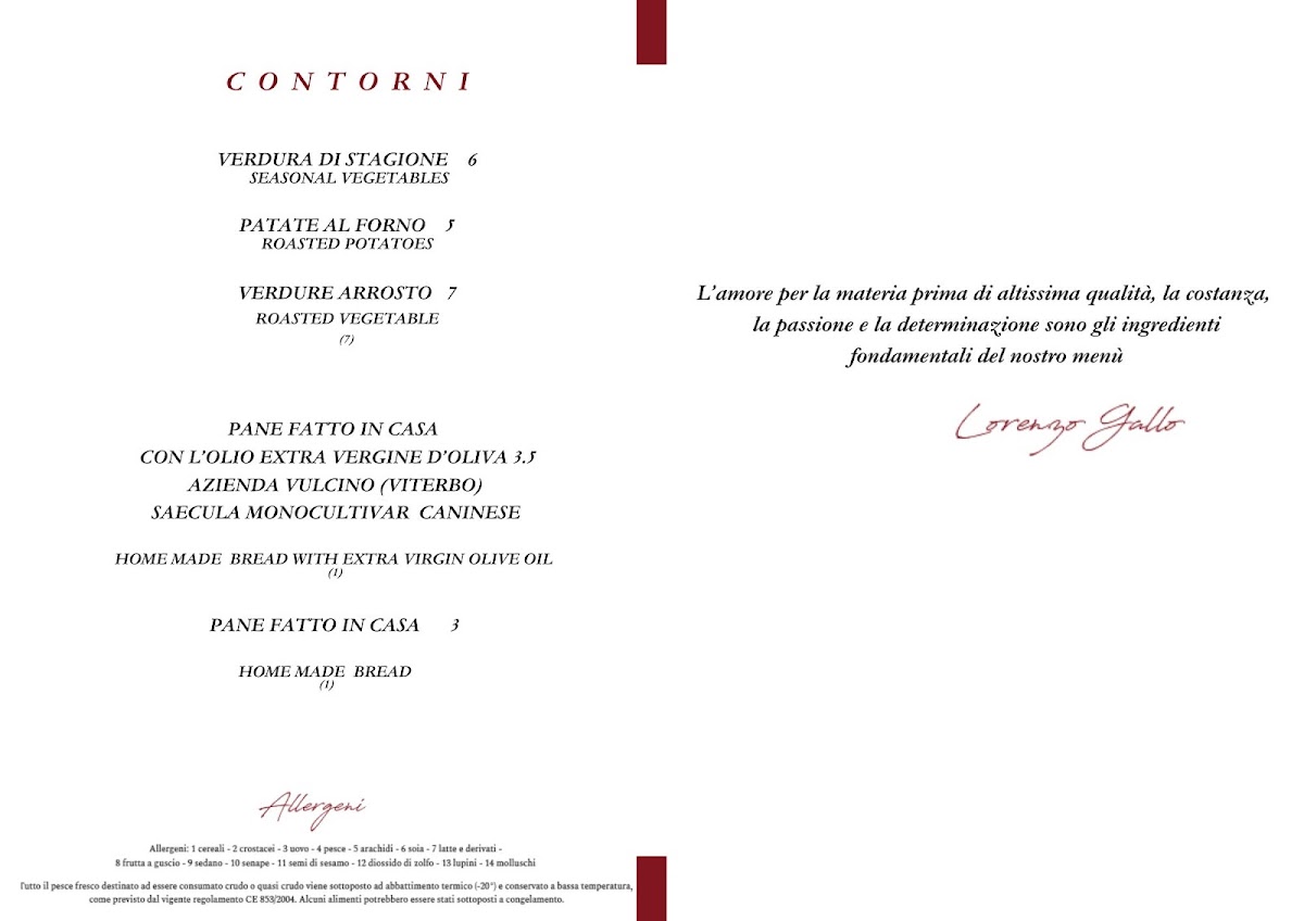 Gallo Ristorante di pesce Photo Menu 10