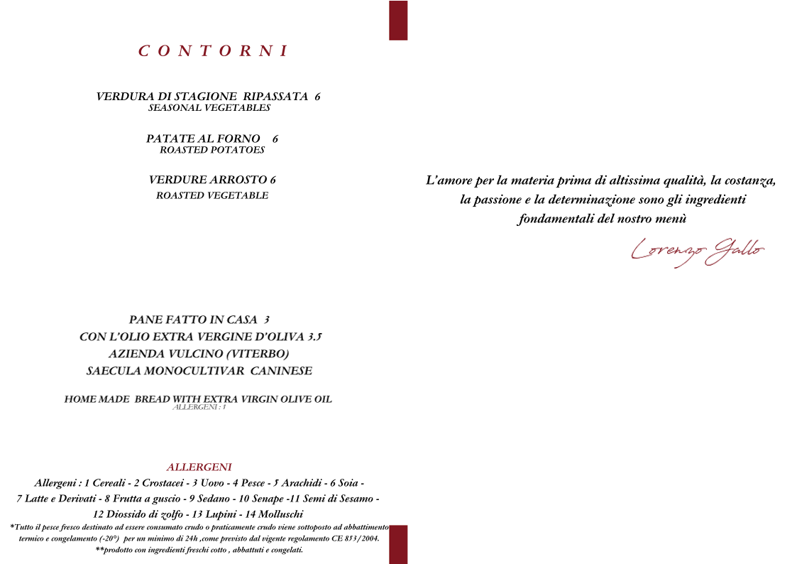 Gallo Ristorante di pesce Photo Menu 8