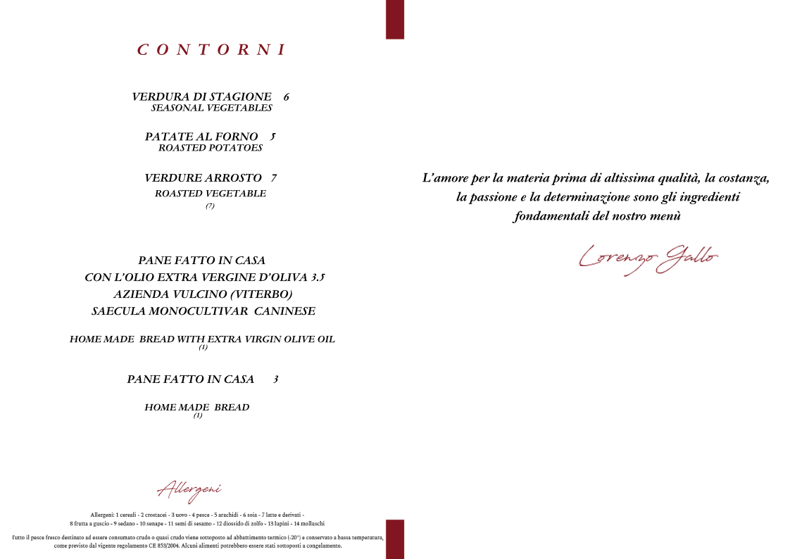 Gallo Ristorante di pesce Photo Menu 9