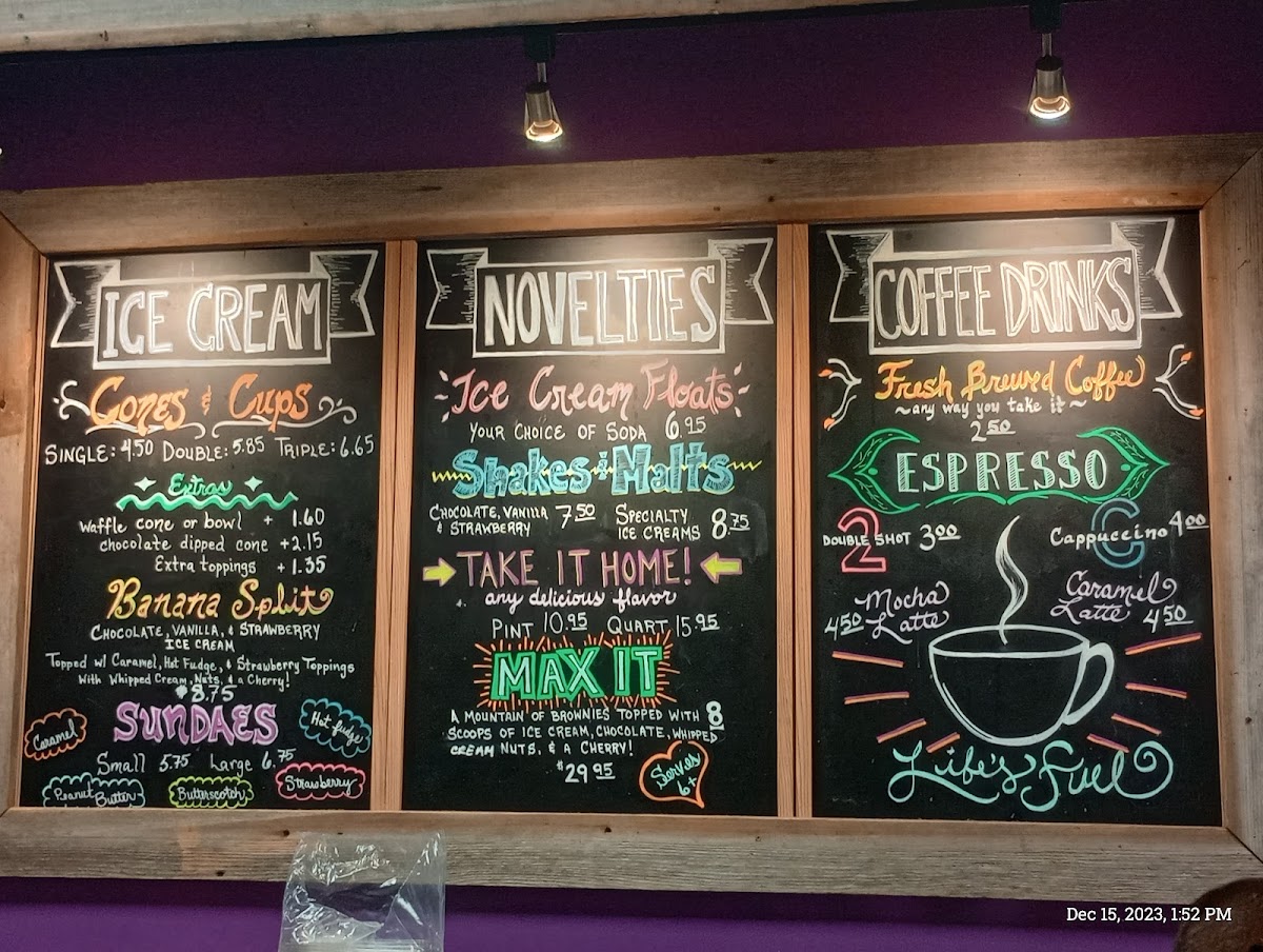Pleasant Hill Creamery Photo Menu 6