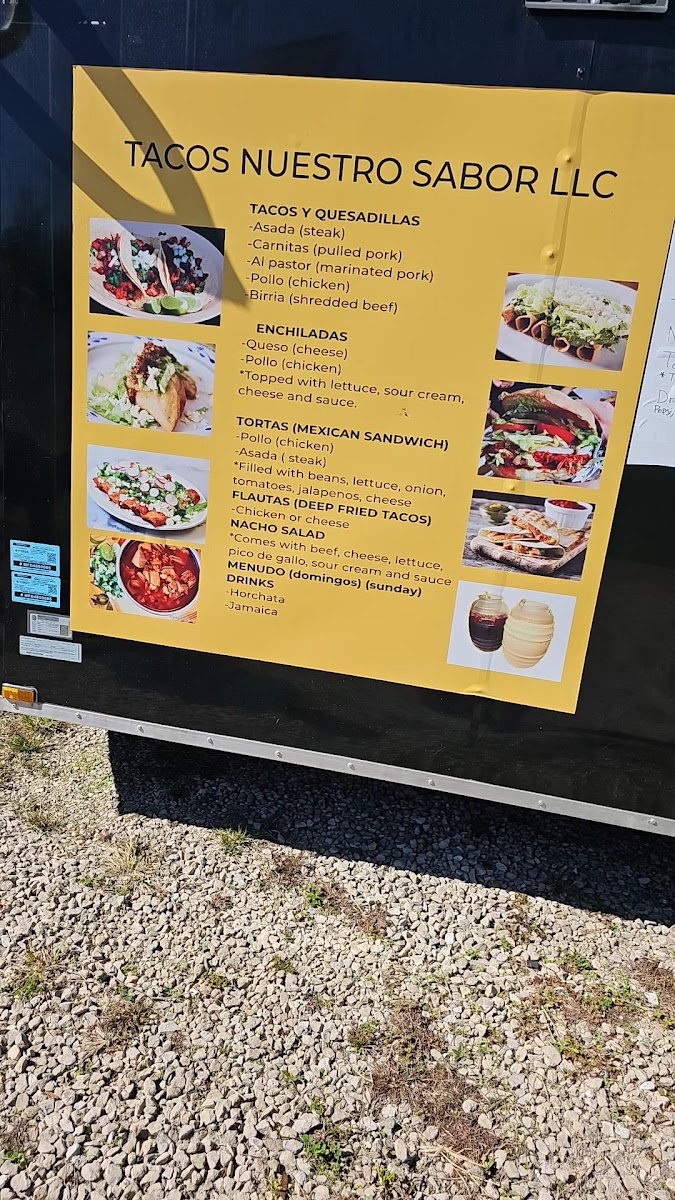 Tacos Nuestro Sabor LLC Photo Menu 1
