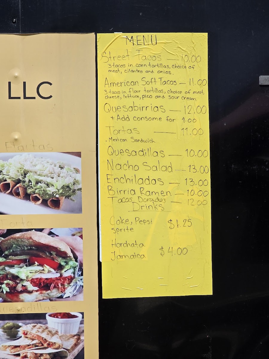 Tacos Nuestro Sabor LLC Photo Menu 2