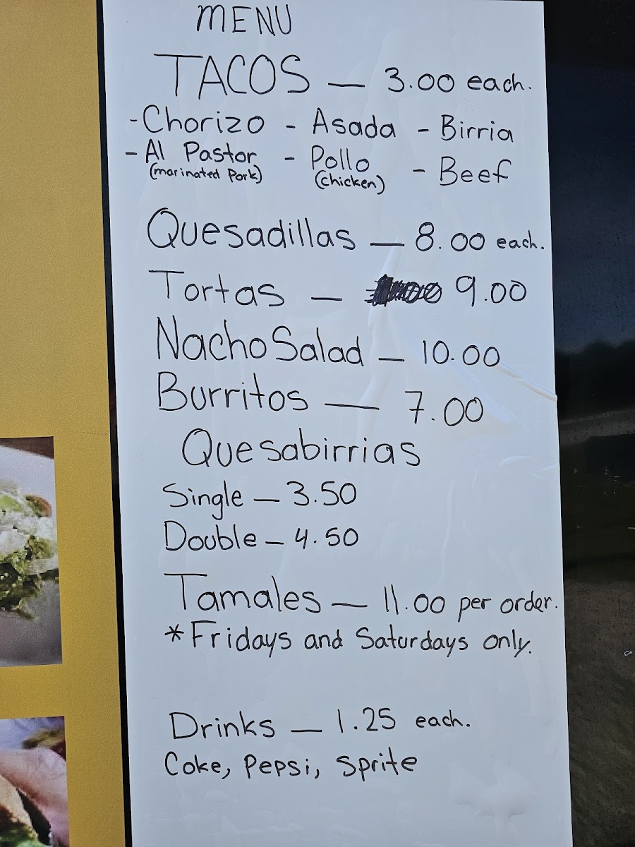 Tacos Nuestro Sabor LLC Photo Menu 4