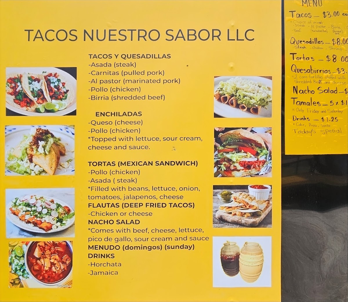 Tacos Nuestro Sabor LLC Photo Menu 5