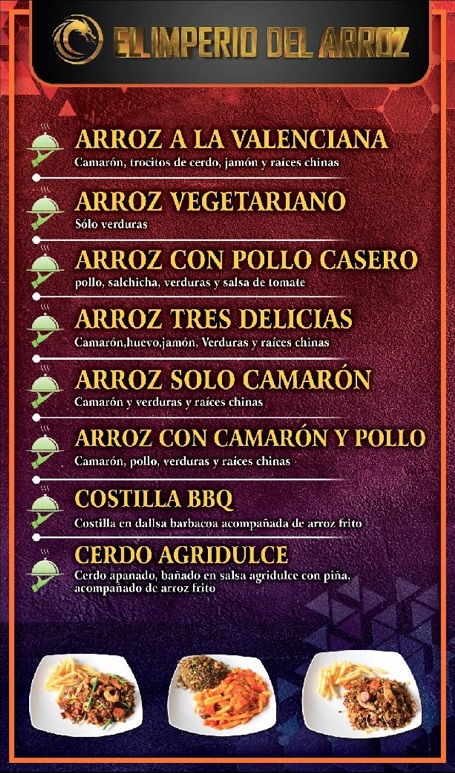 Restaurante El Imperio del Arroz Photo Menu 3
