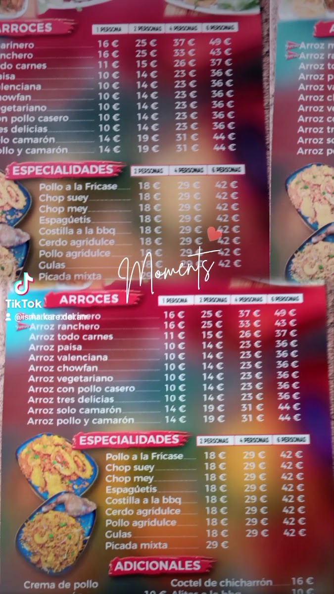 Restaurante El Imperio del Arroz Photo Menu 8
