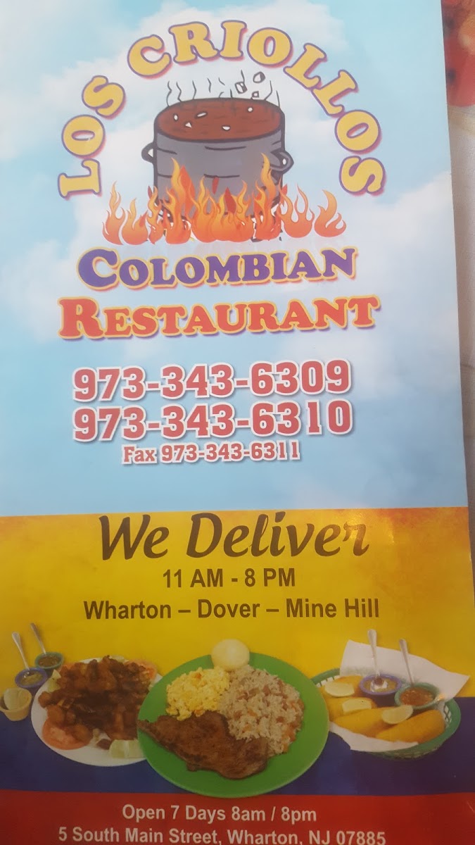 Los Criollos Colombian Restaurant Photo Menu 10