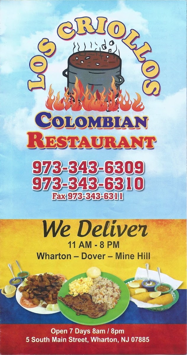 Los Criollos Colombian Restaurant Photo Menu 9