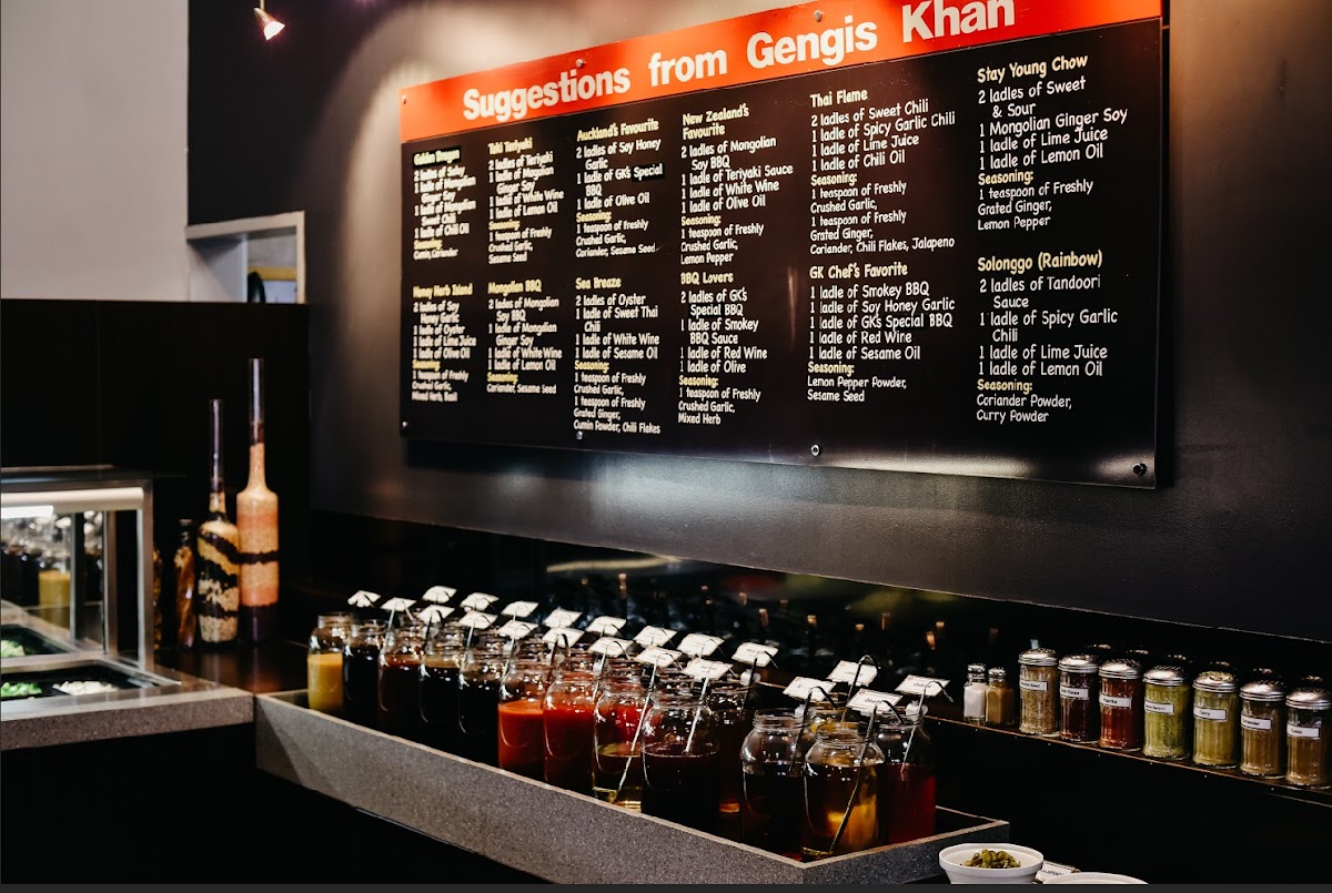 GENGHIS KHAN Photo Menu 1
