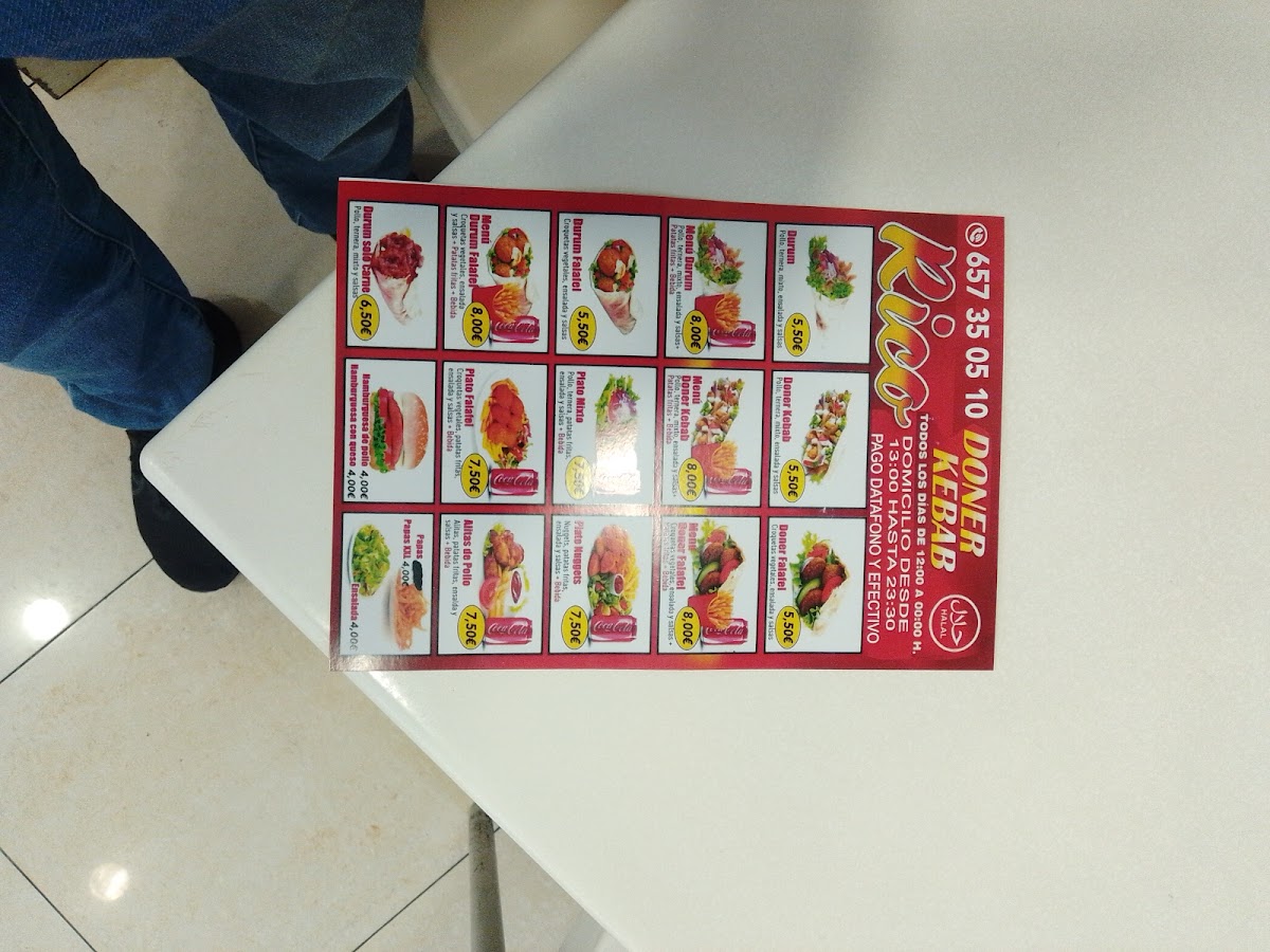 RICO DONER KEBAB Photo Menu 10