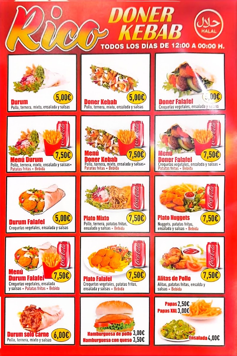 RICO DONER KEBAB Photo Menu 2