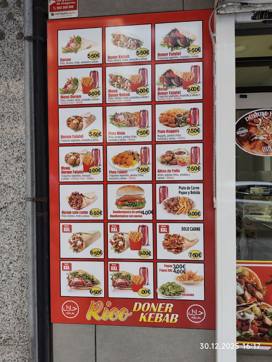 RICO DONER KEBAB Photo Menu 3
