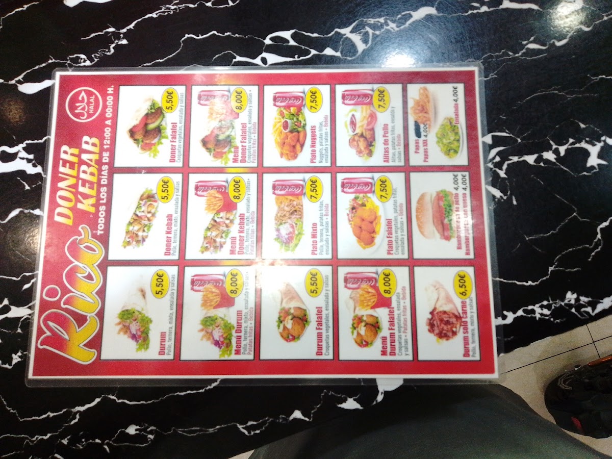 RICO DONER KEBAB Photo Menu 5