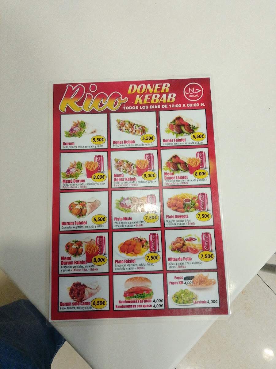 RICO DONER KEBAB Photo Menu 6