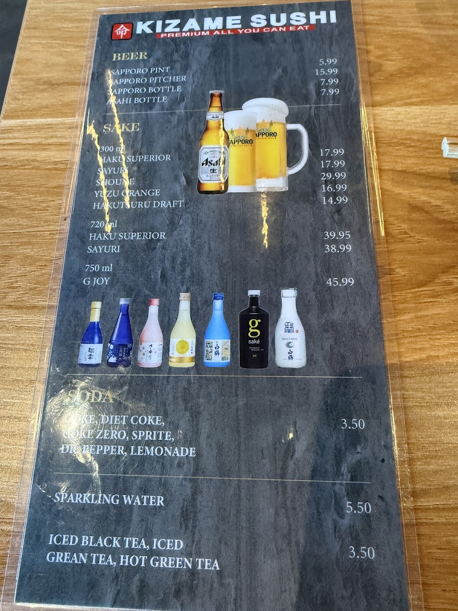 Kizame AYCE Sushi Photo Menu 10