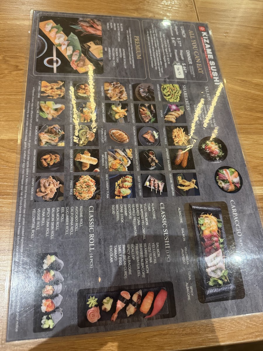 Kizame AYCE Sushi Photo Menu 6