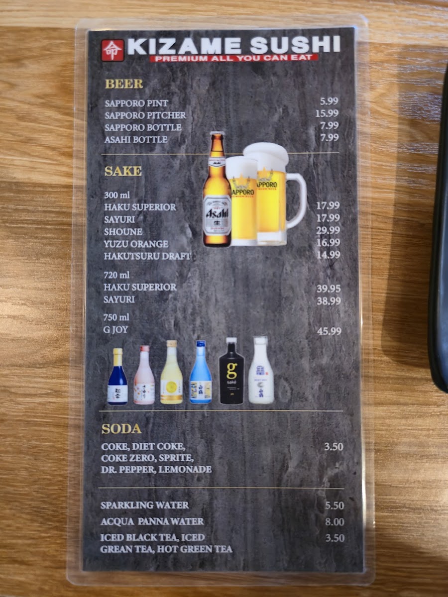 Kizame AYCE Sushi Photo Menu 7